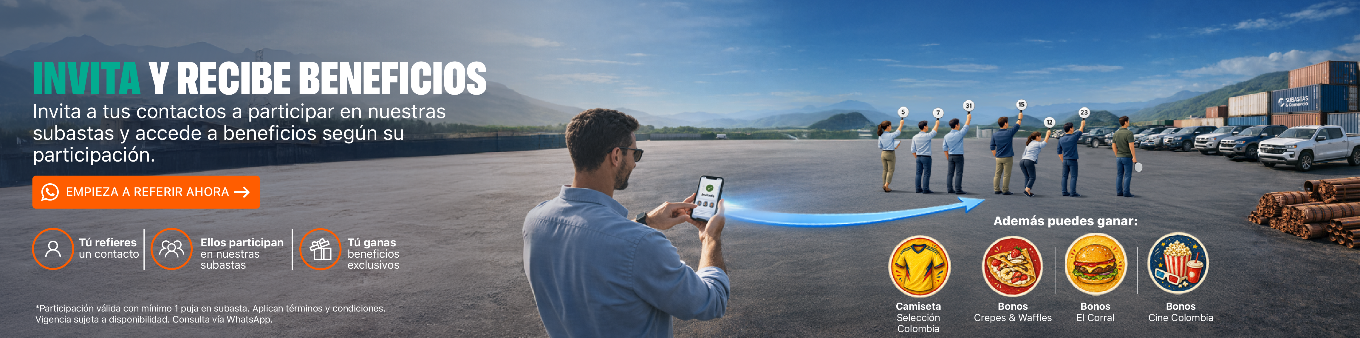 Activate y gana en el plan de referidos 